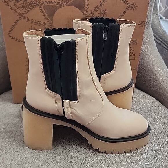 Free People James Chelsea Boot, White, EU 39, New in Box - Picture 5 of 7
